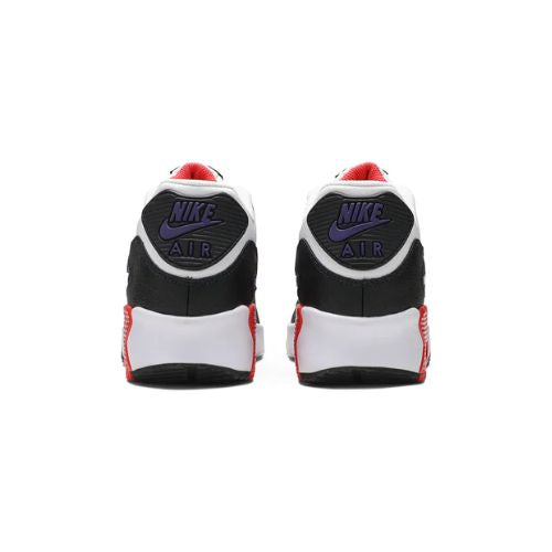 Nike Air Max 90 Leather GS "White Bright Crimson"
