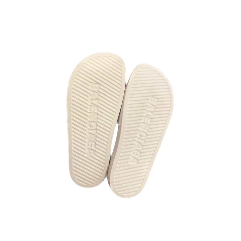 claquette Balenciaga Rubber Paris Logo Slide