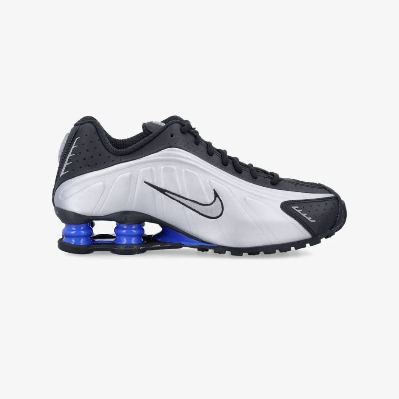 Nike Shox R4 Metallic Silver / Black / Racer Blue