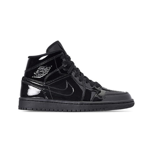 Nike Air Jordan 1 Mid “Triple Black Patent Leather”