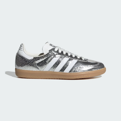 Adidas Samba OG Silver Metallic / Cloud White / Core White