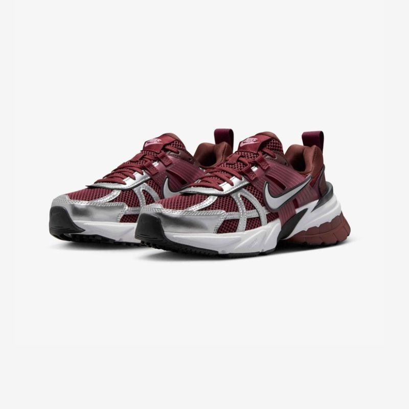 Nike V2K Run Dark Team Red Metallic Platinum