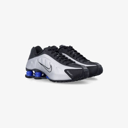 Nike Shox R4 Metallic Silver / Black / Racer Blue