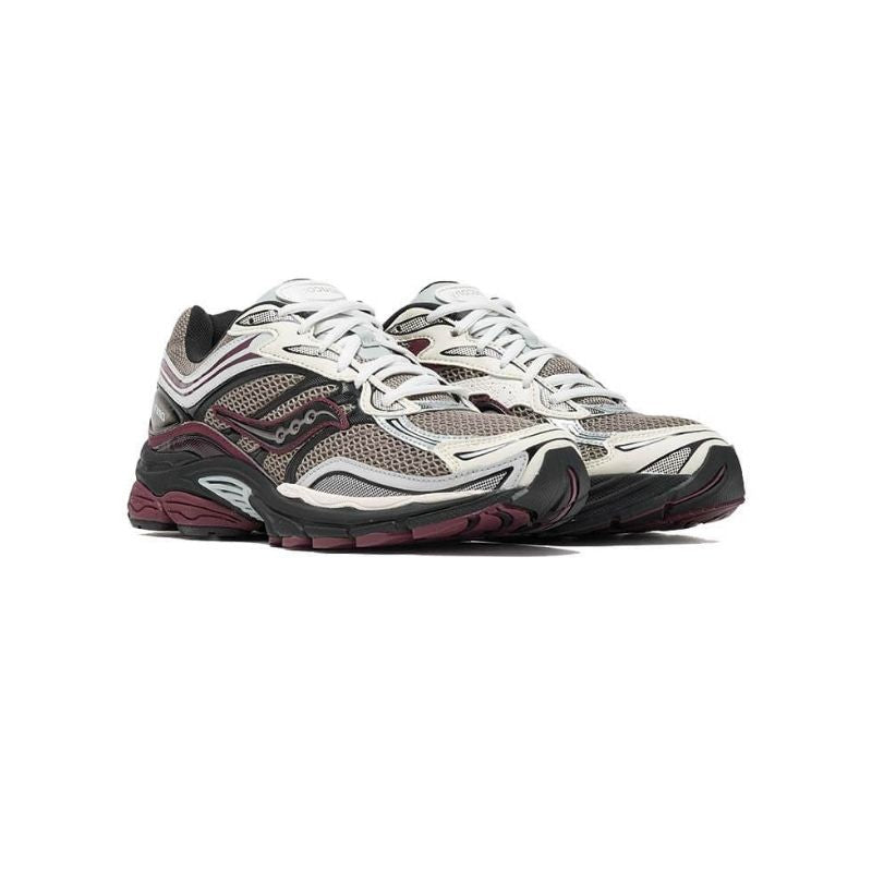 Saucony ProGrid Omni 9 Tomorrow, Meet Yesterday Pack Tan Maroon.