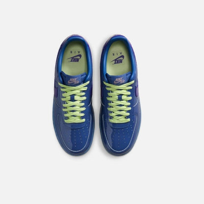 Nike Air Force 1 Low Patent Leather Mystic Navy Grape Ice.