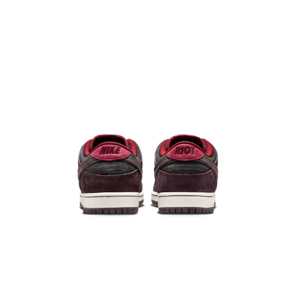 Nike SB Dunk Low Pro x Riot Skateshop Mahogany and Team Red