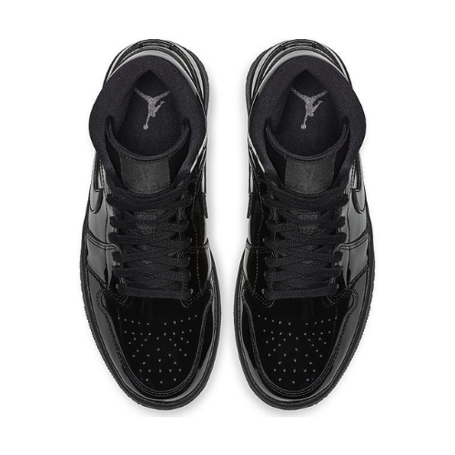 jordan 1 triple black patent leather