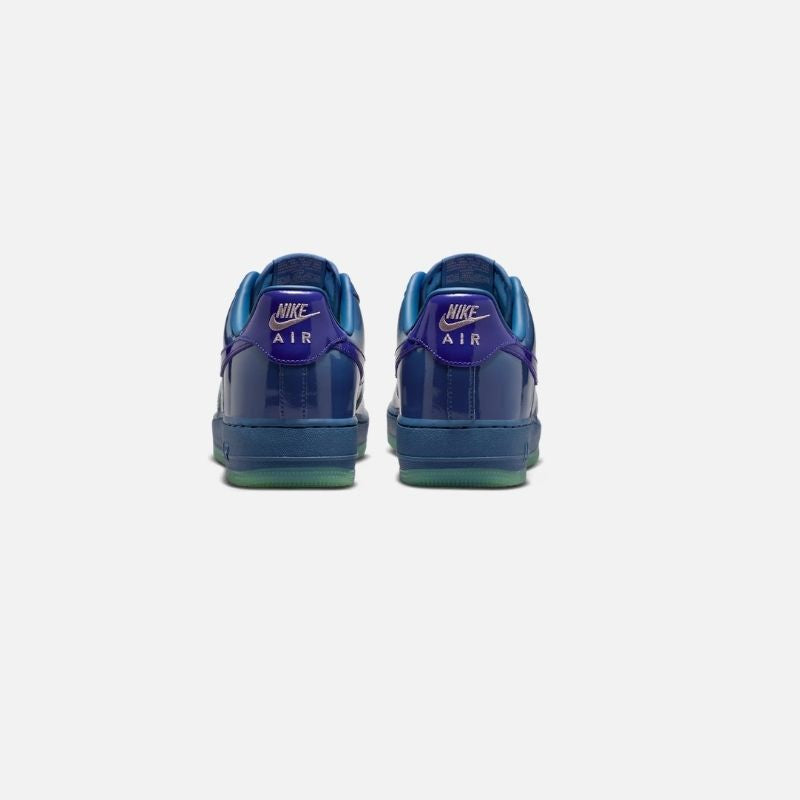 Nike Air Force 1 Low Patent Leather Mystic Navy Grape Ice.