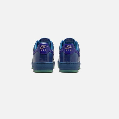 Nike Air Force 1 Low Patent Leather Mystic Navy Grape Ice.