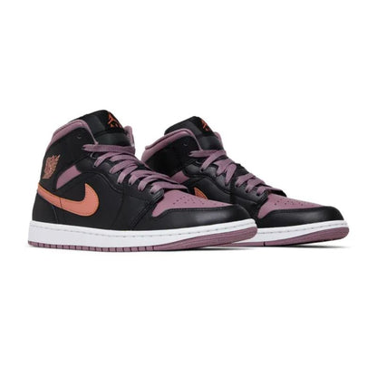 Nike Air Jordan 1 Mid SE "Black / Sky J Mauve"