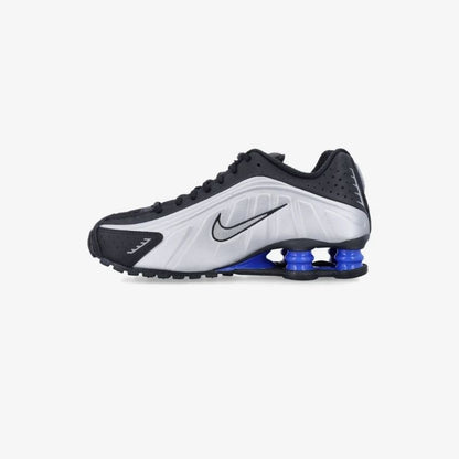 Nike Shox R4 Metallic Silver / Black / Racer Blue
