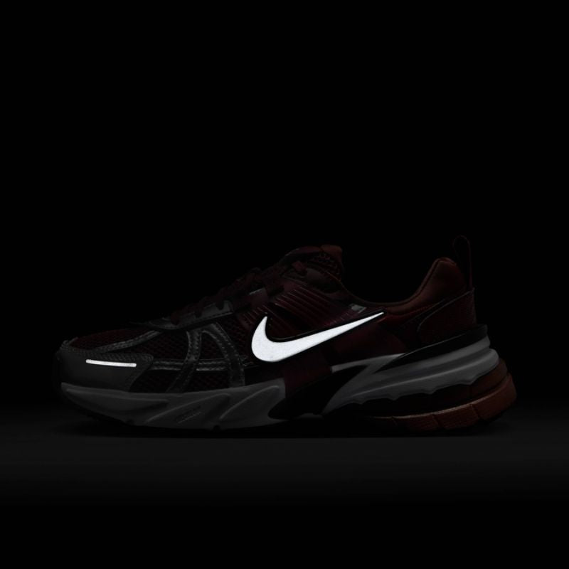 Nike V2K Run Dark Team Red Metallic Platinum