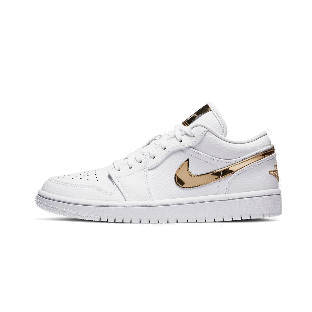 Air Jordan 1 Low SE "White Metallic Gold"