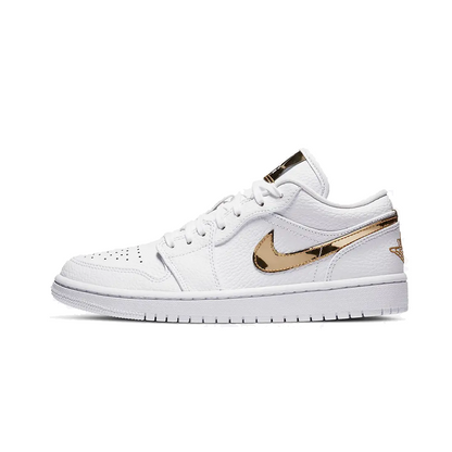 Air Jordan 1 Low SE "White Metallic Gold"