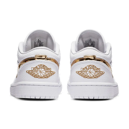 Air Jordan 1 Low SE "White Metallic Gold"