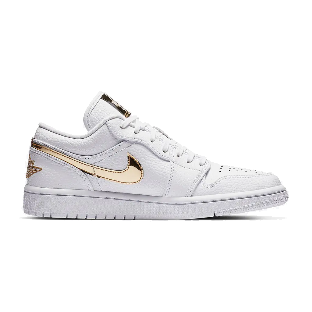 Air Jordan 1 Low SE "White Metallic Gold"