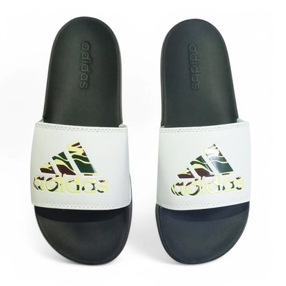 Claquettes ADIDAS ADILETTE COMFORT CAMO BLANC