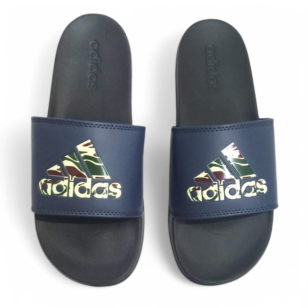 Claquettes ADIDAS ADILETTE COMFORT CAMO BLEU